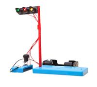 FUNOMOCYA DIY Traffic Lights Science Experiment Kit Educational Stem Assembly Model for School Physics Projects Safe and Practical Materials Fun Engineering Craft