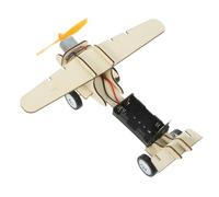 FUNOMOCYA DIY Wood Airplane Model Stem Educational Science Kit for Boys and Electric Wood Airplane Experimental for School Projects and Creative Learning