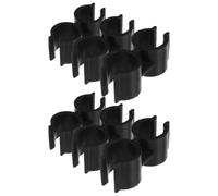 FUNOMOCYA Dustpan Pole Holder 6Pcs Plastic Double Pole Connector Clips for Broom and Dustpan, Lightweight, Indoor and Outdoor Use