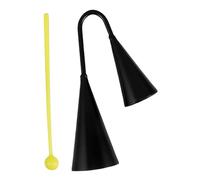 FUNOMOCYA Educational Boys and Girls Cowbell Instrument Handheld Agogo Bell Traditional Latin Percussion Two Tone Binaural Bell for Toddlers