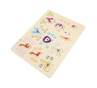 FUNOMOCYA Educational Wooden Arabic Alphabet Puzzle Board for Bright Colors Early Learning to Recognize Arabic Letters Interactive Puzzle for Preschoolers