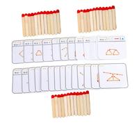 FUNOMOCYA Educational Wooden Puzzle for Ages Logical Thinking with Smooth Edges Early Cognitive Development and Hand-eye Coordination Plaything for Preschoolers