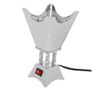 FUNOMOCYA Electric Incense Burner Electric Plug in Censer Burner Safe and Convenient Use for Tearoom and Office in Vintage Arabian Style Silver Iron
