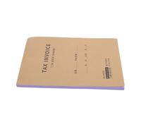 FUNOMOCYA English 2-Part Invoice Receipt Book for Business, 100 Pages with Duplicate Copies, Small Trade Order Form for Office Purchase and Tracking