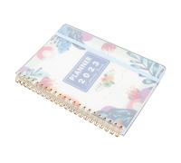 FUNOMOCYA English Planner Notebook Spiral Binding Lightweight Schedule Organizer for Home Office School Travel Daily Weekly Monthly Planning Notepad