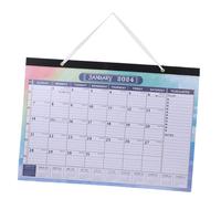 FUNOMOCYA English Wall Calendar Monthly Planner with Note Space Simple Style Household Hanging Calendar for Home and Office Daily Use Yearly Organizer