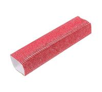 FUNOMOCYA Eye-catching Microphone Handheld Cover Protective Handle and of Sleeve in Red Rhinestone Cloth with Extra Layer Design for Stage Performances and Singing