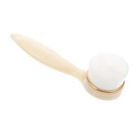 FUNOMOCYA Face Cleaning Brush Manual Silicone Tool for Women, Beige Facial Brush Increases Absorption of Skincare Products for Home Use
