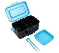 FUNOMOCYA Fishing Bait Box with Clip, Portable Worm Bait Holder, Multifunctional ABS Live Bait Holder for Fishing Tackle Storage Organizer