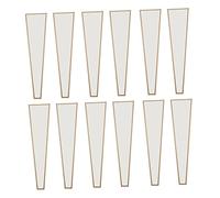 FUNOMOCYA Flower Wrap Bags Bouquet Bags Single Rose Sleeve Simple Frame White 50 Pcs Tear Resistant Open Bottom Design for Water Access Flower Packaging for Retail Stores Weddings Mother's Day