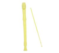 FUNOMOCYA Flutes Soprano Recorder Beginner Friendly Musical Instrument for Adults Versatile Design for School Bands Classical Music Yellow with Cleaning Rod