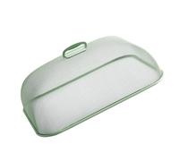 FUNOMOCYA Fly-Proof Iron Food Cover with Handle Reusable Mesh Food Dome for Plates and Utensils for Family Kitchens and Camping Simple Design in Green