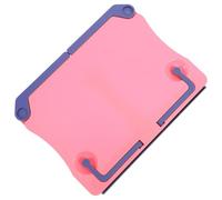 FUNOMOCYA Foldable Music Book Stand Adjustable Reading Rack Portable Plastic Sheet Music Holder for Piano Guitar Keyboard with Red Desktop Support for Travel Home