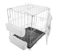 FUNOMOCYA Foldable Pigeon Cage with Secure Locking System Portable Bird Breeding Nest for Homing Pigeons Parrots Canaries Small Birds with Feeding Tray and Antiescape Design Easy to Clean