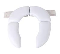 FUNOMOCYA Foldable Toilet Seat Pad Portable Training Potty Ring Soft Anti-Slip Toilet Trainer for Safe Comfortable Travel Use White