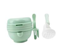 FUNOMOCYA Food Grinder Multi Functional Complementary Food Manual Grinding Bowl for Weaning Portable Safe Material Supplement