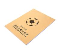 FUNOMOCYA Football Score Keeping Book Portable Sports Recording Notebook with Referee Notes Space Compact Material Stylish Design for Match Data Management
