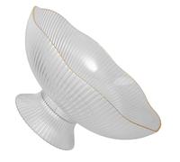 FUNOMOCYA Fruit Bowl on Pedestal 10-inch Drain Tray Multi-Functional Snack Serving and Fruit Storage Plate for Kitchen and Living Room Use