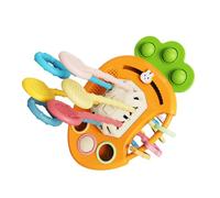 FUNOMOCYA Funny Fine Motor Pull String for Boy Girl Interactive Early Education Sensory for Clean Grasping Development for Cognitive and Hand-eye Coordination Skills