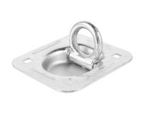 FUNOMOCYA Galvanized Recessed Tie Down Anchor Ring for Trucks Trailer Floor Mount Heavy Duty Stainless Steel D-Ring Lashing Handle Suitable for Cargo Securing and Trailer Use