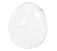 FUNOMOCYA Glass Ecological Bottle Moss Growing Terrarium Decorative Container for Indoor Micro Landscape Gardening 15x17cm Egg-shaped Botanical Planter