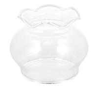 FUNOMOCYA Glass Oil Lamp Cover Accessory Small Large Opening Decorative Temple Candle Lamp Shade Heat-Resistant Glass Light Cover for Home and Spiritual Use