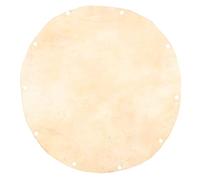 FUNOMOCYA Goatskin Drum Skin round Lightweight Easy to Replace Percussion Part Replacement for African Drum Doumbek Khaki