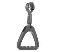 FUNOMOCYA Gray Triangle Handle Ring for Subway Bus Car Portable Replacement Support Grip for Elderly Safety Lightweight Trash Can and Public Transport Hand Strap