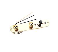 FUNOMOCYA Guitar Accessory Tool 3-way Control Plate Ge221 Metal Guitar Plate Black Sturdy Guitar Supply Easy to Carry