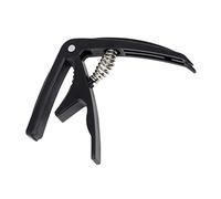 FUNOMOCYA Guitar Capo Electric Metal Abs Black Easy One-handed Movement Change Keys during A Song Compatible with Electric Guitar for Folk Music and Playing Traditional Songs