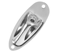 FUNOMOCYA Guitar Input Jack Replacement Durable Guitar Jack Plate Socket with Screws for Electric Bass Easy Installation Practical Accessory for Musicians