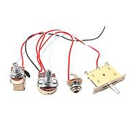 FUNOMOCYA Guitar Line Switch Metal Potentiometer Harness Pickup Wiring for Volume Control Knobs Replacement for Guitar DIY Projects Random Color