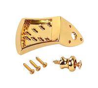 FUNOMOCYA Guitar Tailpiece Screws String Mandolin Tailpiece Gold Zinc Alloy Decorative Replacement Part