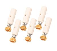 FUNOMOCYA Guitar Tuning Peg Gear Set 1:18 Ratio 6pcs Gold Electric Bass Guitar String Head Knobs with Hex Hole Tuning Levers for Instrument Repair and Replacement