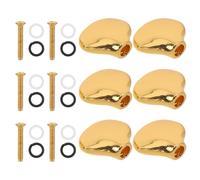 FUNOMOCYA Guitar Tuning Pegs Small Fish Tail Design Metal Material Golden Knobs for Acoustic Guitar String Tuning for Gatherings and Performances