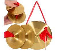 FUNOMOCYA Hand Gong Cymbal Gong Resonant Mallet Percussion Instrument Musical Bell