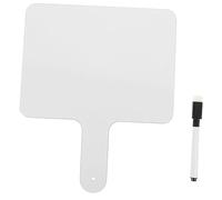 FUNOMOCYA Handheld Double Sided Dry Erase Whiteboard Blank Writing Scoreboard for Classrooms Auctions and Game Activities Teaching Prop with Easy Wipe Function