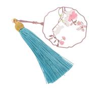FUNOMOCYA Handheld Fan Metal Bookmark Chinese Style Elegant Round Fan Bookmarker for Graduation for Scrapbooks Notebooks and Textbooks Stationery Readers and Writers
