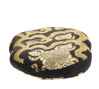 FUNOMOCYA Handmade Singing Bowl Cushion 10cm Black Fish Mat Reusable Sound Bowl Holder for Buddhist Supplies Meditation Yoga Decor