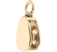 FUNOMOCYA Heavy Duty Versatile and Easy Maintenance Brass Sailing Pulley with Polished Finish Deck Hardware for Flag Rope Suitable for Boats and Cruise Ships