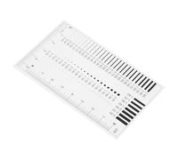 FUNOMOCYA High Precision Scratch Measurement Tool Transparency Flaw Detection Ruler for Spots Scratches Cracks and Surface Defects Comparison in Quality Control