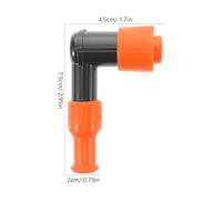 FUNOMOCYA High Voltage Spark Plug Cap Orange Plug Boot Compatible with Atv Quad Scooter Off-road Resistor Ignition Coil Accessory for Stable Engine Performance