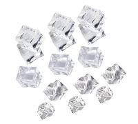 FUNOMOCYA Highly Realistic Fake Ice Cubes 20pcs Reusable Ice Cube Molds for Decorations