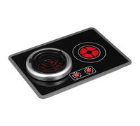 FUNOMOCYA Induction Cooktop with Lights and Sounds Pretend Play Kitchen Accessory for Lightweight Simulated Stove for Creative Role Play and Early Learning