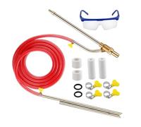 FUNOMOCYA Industrial Wet Sandblasting Kit with Quick Connect Adapter High-Pressure Rust and Paint Removal Tool for Pressure Washers Includes Nozzles and Protective Goggles
