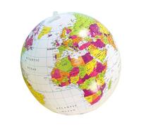 FUNOMOCYA Inflatable Beach Ball Globe for Geography Learning Fun and Educational PVC Blow Map Portable Design for Pool Party Favors Easy to Store and Carry