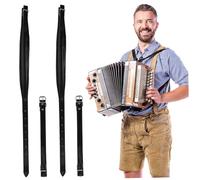 FUNOMOCYA Instrument Strap Wide Application for Beginners and Skilled Players Accordion Belt Adjustable Leather Easy to Carry for Comfortable Accordion Playing