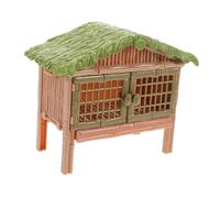 FUNOMOCYA Interactive Bunny Cage Educational Farm for Realistic Chicken Coop Poultry Scene Enhances Micro Landscapes Daily Fun for School Projects and Creative Play