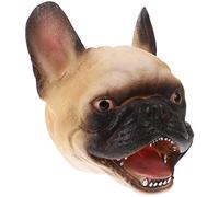 FUNOMOCYA Interactive French Bulldog Hand Puppet for Adults and Glove Puppet with Moving Mouth Educational Storytelling Tool to Develop Creativity Dexterity and Emotional Communication