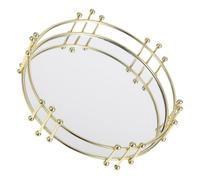 FUNOMOCYA Iron Aromatherapy Storage Tray for Rv and Home Durable Makeup Organizer with Spacious Design Multipurpose Vanity Tray for Camping Accessories and Essential Oils Display Easy to